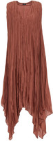 Thumbnail for your product : Joseph Checker Asymmetric Plisse Silk-habotai Midi Dress