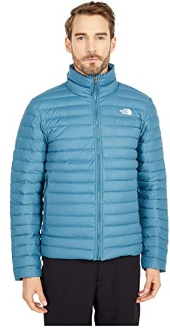 blue north face down jacket