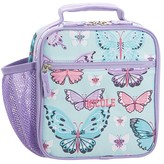 Mackenzie Aqua Lavender Pretty Butterflies Classic Lunch Box