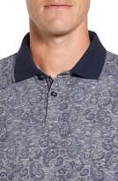 Thumbnail for your product : Stone Rose Slim Fit Paisley Long Sleeve Polo