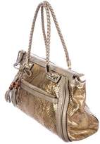 Thumbnail for your product : Gucci Python Bella Top Handle Bag
