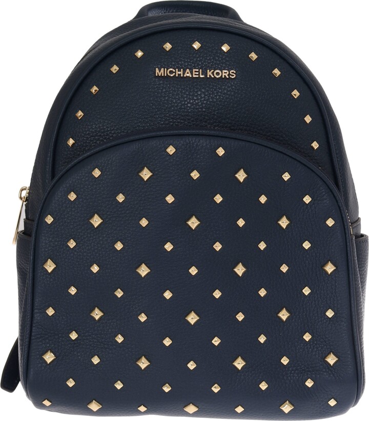 Leather backpack Michael Kors Blue in Leather - 25082845