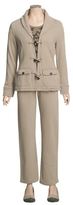 Thumbnail for your product : True Grit Cashmere Fleece Toggle Jacket - Butterfly Thermal Knit Lining (For Women)