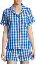 Thumbnail for your product : BedHead Gingham Shorty Pajama Set, Navy, Plus Size