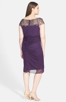 Thumbnail for your product : Xscape Evenings Beaded Ruched Dress (Plus Size)