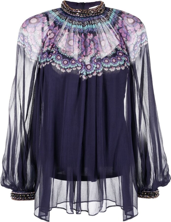 Zimmermann LongSleeve Layered Blouse ShopStyle