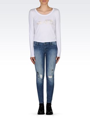 Armani Jeans J06 Skinny Fit Medium Wash Jeans