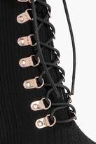 Thumbnail for your product : boohoo Lucy Lace Up Pointed Toe Sock Boots