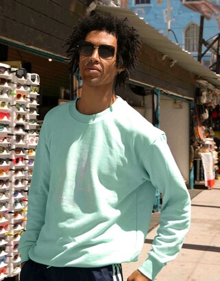 adidas 'Summer hand drawn graphic sweatshirt in icy mint - ShopStyle