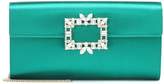Thumbnail for your product : Roger Vivier Evening Envelope satin clutch