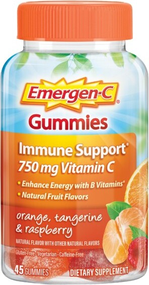 Emergen-C Emergen-CVitaminCImmuneSupportGummies-Orange,Tangerine&Raspberry-45ct