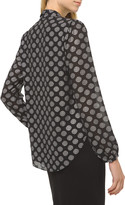 Thumbnail for your product : MICHAEL Michael Kors Foil Inverted Pleat Long-Sleeve Top