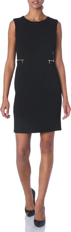 calvin klein black dress with bow