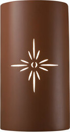 Justice Design Group Sun Dagger Ceramic Flush Mounted Sconce