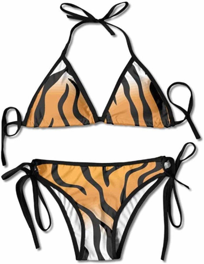 Keben Bikini Women Swimwear Tiger-Skin Funny Boxing Bikini Set ...