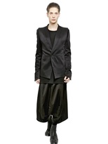 Thumbnail for your product : Julius Stretch Viscose & Wool Blend Jacket