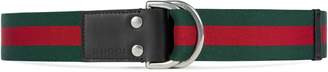 Gucci Web belt with D-ring