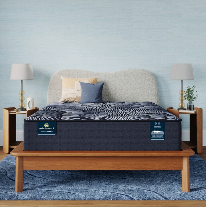 Serta Perfect Sleeper X Knox Plush 13.75" Quilted Hybrid Mattress - California King