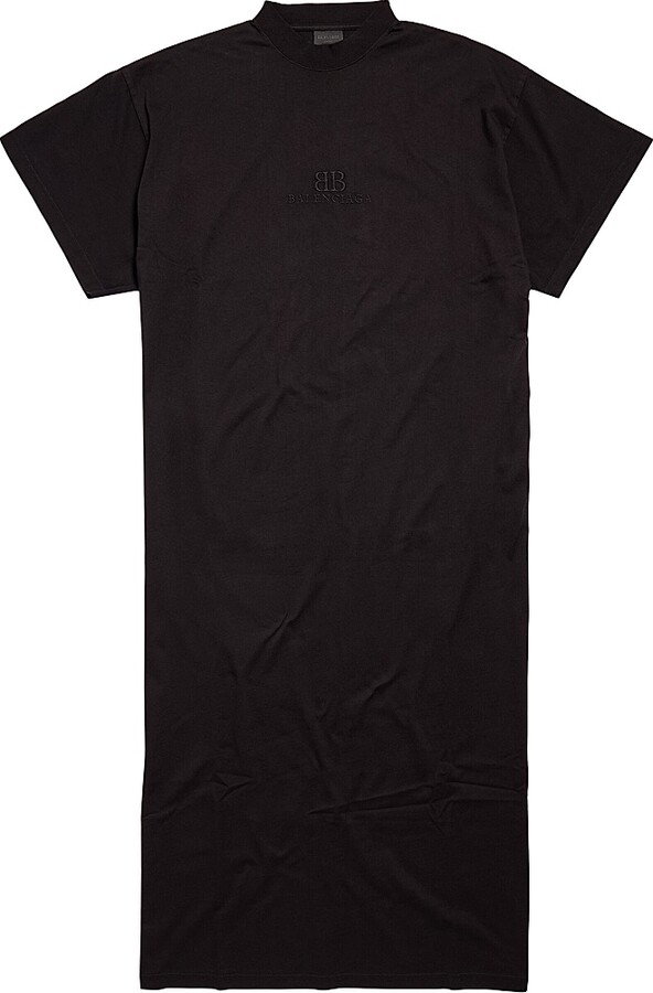 Balenciaga Women's Classic T-Shirt Maxi Dress - Black - Size Small