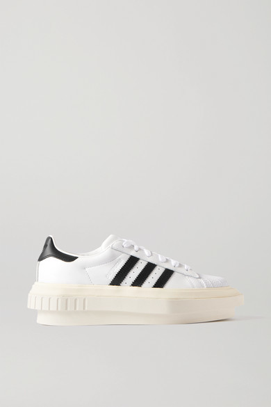 adidas Beyonce Superstar Leather Platform Sneakers - White - ShopStyle ...