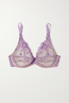 Thumbnail for your product : I.D. Sarrieri + Net Sustain Colette Embroidered Tulle Soft-cup Triangle Bra