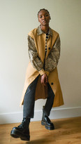 Thumbnail for your product : ENGLISH FACTORY Combo Leopard Trench