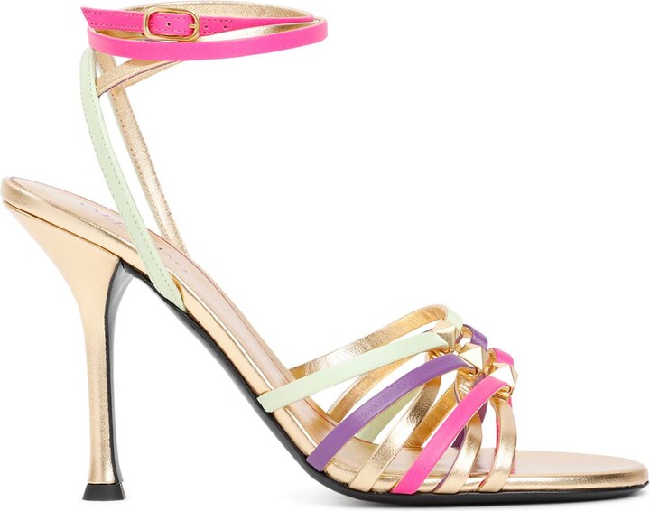 Multi Color Strappy Heels | ShopStyle