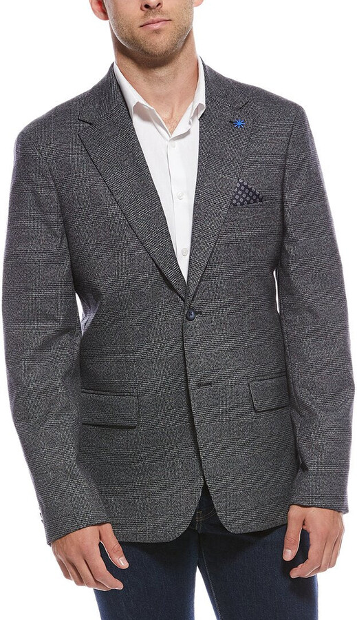 Report Collection Glen Woven Sport Coat