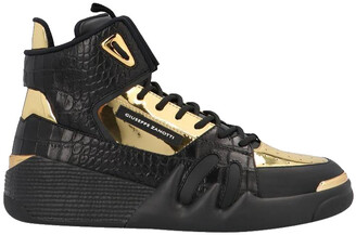 Giuseppe Zanotti Black/Gold Sneakers Size EU 39 - ShopStyle