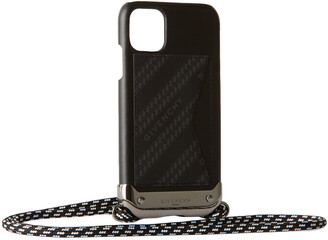 Givenchy Black & Grey Leather iPhone 11 Case