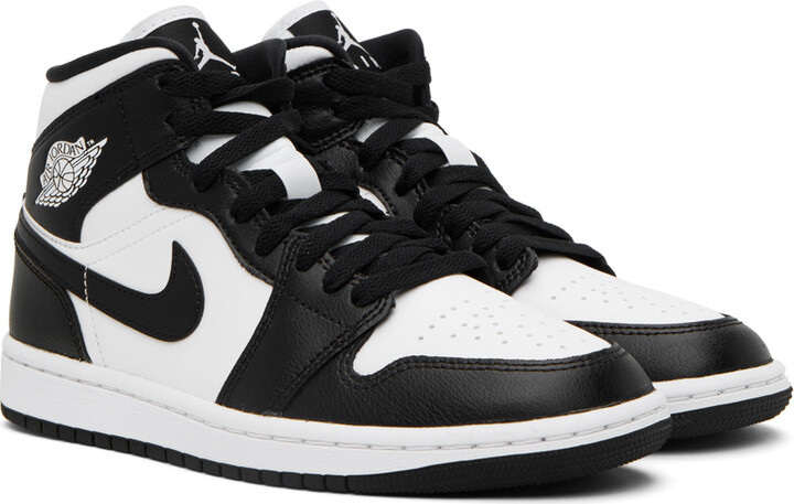jordan black and white sneakers