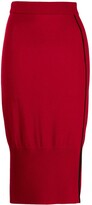 Thumbnail for your product : Victor Glemaud Knitted Merino Wool Skirt