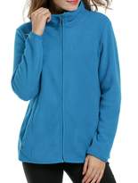 Thumbnail for your product : ACEVOG Women Solid Active Plain Zip Up Fleece Sweatshirt Coat Jacket ( XXL)
