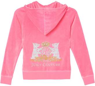 Juicy Couture Velour Scottie Crest Robertson Jacket for Girls