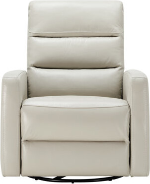 Circle 55 Will Genuine Leather Zero Gravity Swivel Power Recliner with USB Port