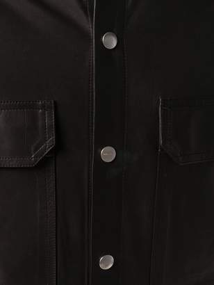 Rick Owens leather shirt jacket