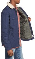 Thumbnail for your product : Lucky Brand Men's Quilted Shirt Jacket With Faux Shearling Collar