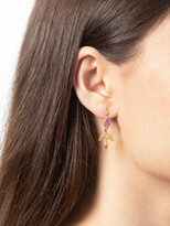 Thumbnail for your product : Cathy Waterman Pink Sapphire Lyrical Yellow Gold Earrings