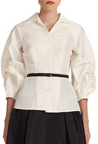 Thumbnail for your product : Carolina Herrera Night Collection Silk Blouson Blouse