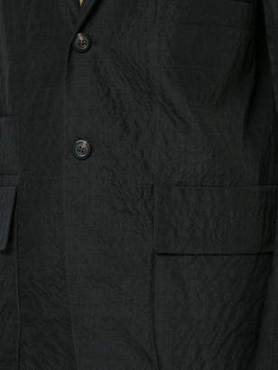Rick Owens crinkled casual blazer