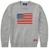 Thumbnail for your product : Ralph Lauren Boys' Intarsia Flag Sweater - Big Kid