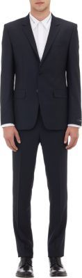 Givenchy Glen Plaid Two-Button Suit