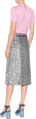 Mary Katrantzou Sigma sequin skirt