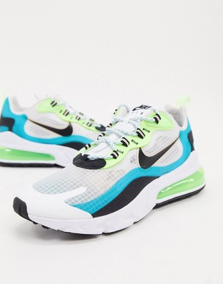 Nike Air Max 270 React Fresh Air sneakers in white/turquoise - ShopStyle