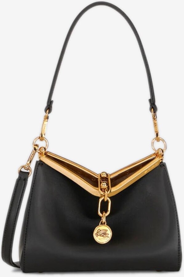 Etro Small Vela Leather Shoulder Bag