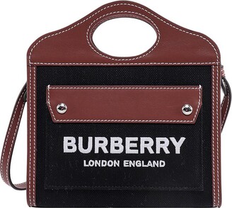 Burberry Logo Printed Panelled Tote Bag - ShopStyle
