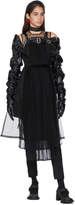 Thumbnail for your product : Noir Kei Ninomiya Black Tulle Buckle Dress