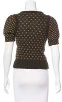 Thumbnail for your product : Balenciaga Wool Short Sleeve Cardigan