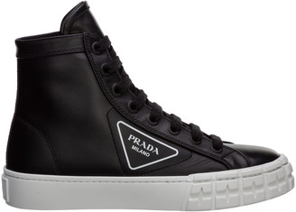 prada white high top sneakers