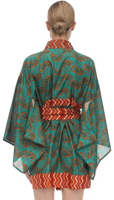 I Was A Sari Lvr Sustainable Hand-Embroidered Kimono